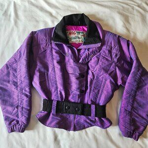 Nils vintage iridescent purple ski coat womens size 10